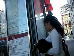 Bus Stop Delight: Thick Honeys' Hidden Camera
