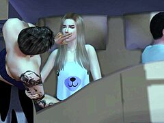 Seduction and pussy licking in 3d cartoon porn featuring step uncle Steven