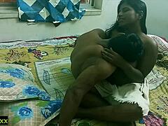 Indian wife enjoys hot sex after shower in homemade video