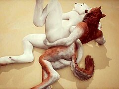Wild life yiff play with furry pussies in steamy scene