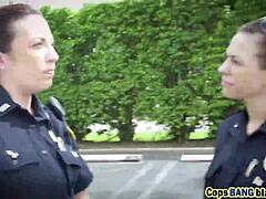 HD video of a blonde cop sucking a big black cock