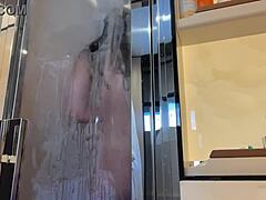 Horny Mom's Solo Shower Fun on a Yacht