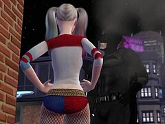 Harley Quinn's seductive encounter with Batman in animated short