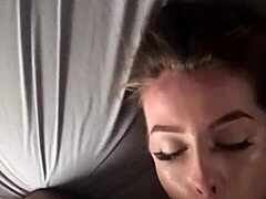 Wife gets a facial from a monster cock in this HD video