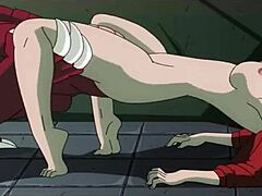 Jill Valentine ditumbuk oleh raksasa kartun dalam animasi memakai seluar dalam