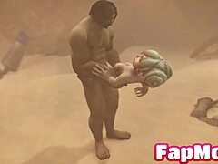Big ass fucking and blowjob action in 3d porn game
