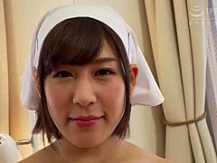 巨乳の日本人美女リーナ・オトミがドギースタイルで脱出