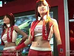 La regina delle corse giapponese e la sua compagna esplorano i loro desideri fetish in questo video anime
