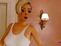Blondýnka Shemale dává horký anál v HD videu