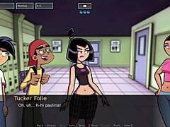 Busty Redhead Latina Amity Park in a Busty Boobs Cartoon Game