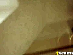 Webcam sex in a European bathroom