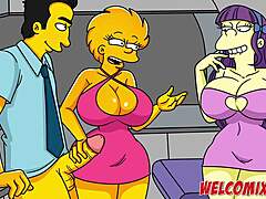 Compilation di scene animate esplicite di Simpson con sesso orale e anale