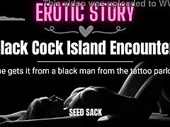 Steamy audio sex story features a big black cock