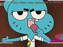 Experience the thrill of 3D cartoon sex with Gumball characters
