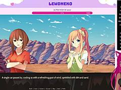 Vtuber lewdnekoがHighway Blossomsビジュアルノベルを探検するパート1