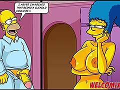 The Simpsons hentai fans Xmas ปรารถนาที่จะเติมเต็มด้วย Welcomix
