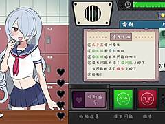 O școlară japoneză este pedepsită în jocul Hentai