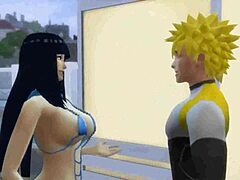 Hinata in Narutos poročeno življenje: romantično srečanje z boginjo in analna igra