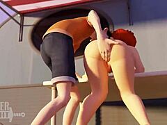Julkinen masturbaatio kaduilla animoidussa hentai-videossa