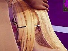 Egy bájos vörös hajú tini hentai stílusú szexet készül 3D-ben, másodpercenként 60 képkockával
