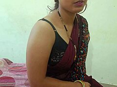 Married woman cheats her husband and gets fucked by the maid's brother in Hindi