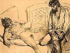 Arte erotica vintage di un altro tempo